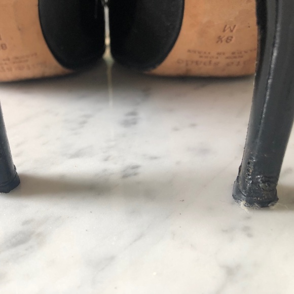 Kate Spade Black Patent Karolina Heel 8.5 - Picture 3 of 3